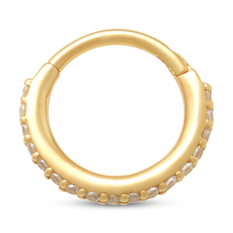 Main Image 2 of Cubic Zirconia Cartilage Hoop 14K Yellow Gold