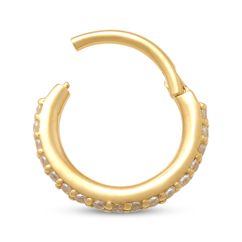 Main Image 3 of Cubic Zirconia Cartilage Hoop 14K Yellow Gold