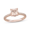 Thumbnail Image 1 of Neil Lane Cushion-Cut Morganite & Diamond Engagement Ring 3/8 ct tw 14K Rose Gold