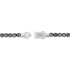 Thumbnail Image 3 of Men's Hematite Bead Bracelet Stainless Steel 8.5"
