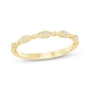 Thumbnail Image 1 of Now + Forever Lab-Grown Diamonds Milgrain Anniversary Ring 1/20 ct tw 10K Yellow Gold