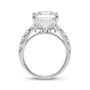 Thumbnail Image 2 of Lab-Grown Diamonds Emerald-Cut Bridal Set 8 ct tw 14K White Gold