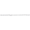 Thumbnail Image 4 of Pear-Shaped Lab-Created Emerald & White Lab-Created Sapphire Y-Drop Necklace Sterling Silver 18"