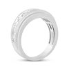 Thumbnail Image 2 of Now + Forever Lab-Grown Diamonds Men's Stepped Wedding Band 1 ct tw 10K White Gold
