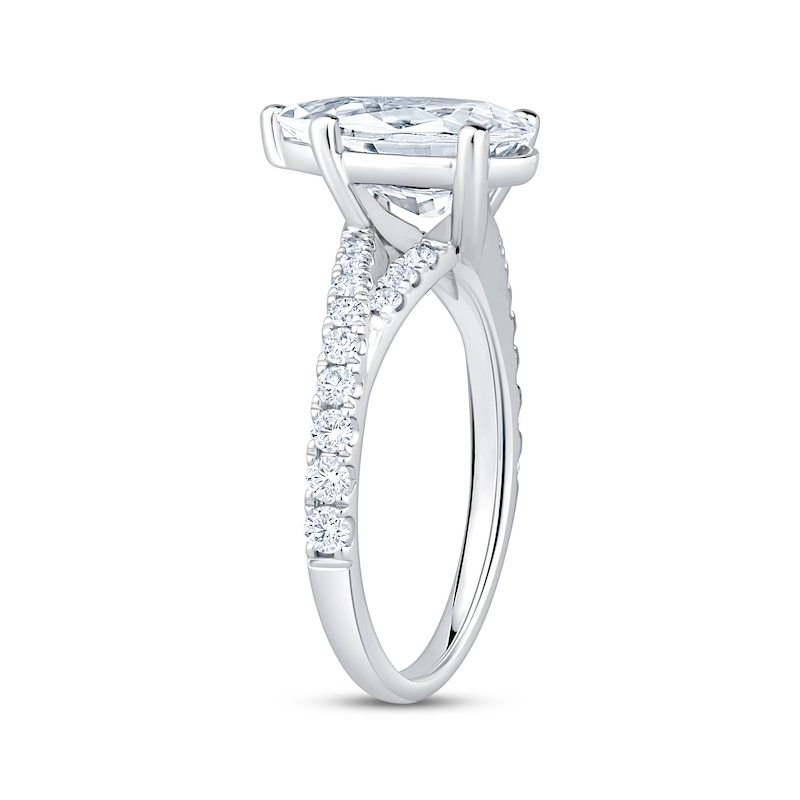 Main Image 2 of Now + Forever Lab-Grown Diamonds Pear-Shaped Engagement Ring 3-1/2 ct tw 14K White Gold