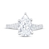 Thumbnail Image 3 of Now + Forever Lab-Grown Diamonds Pear-Shaped Engagement Ring 3-1/2 ct tw 14K White Gold