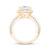 Thumbnail Image 2 of Now + Forever Lab-Grown Diamonds Princess-Cut Halo Engagement Ring 5 ct tw 14K Yellow Gold