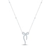 Thumbnail Image 2 of Monique Lhuillier Bliss Lab-Grown Diamond Bow Necklace 5/8 ct tw Platinum-Plated Sterling Silver 18"