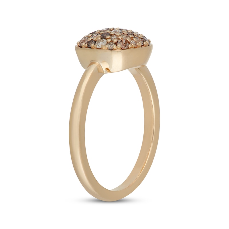 Main Image 2 of Neil Lane Desert Diamonds Cushion-Shaped Scatter Ring 1/2 ct tw 10K Yellow Gold 18"
