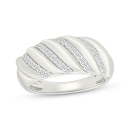 KAY Lab-Grown Diamonds Croissant Fashion Ring 1/4 ct tw Sterling Silver