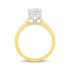 Thumbnail Image 3 of Now + Forever Lab-Grown Diamonds Radiant-Cut Engagement Ring 2-1/4 ct tw 14K Two-Tone Gold