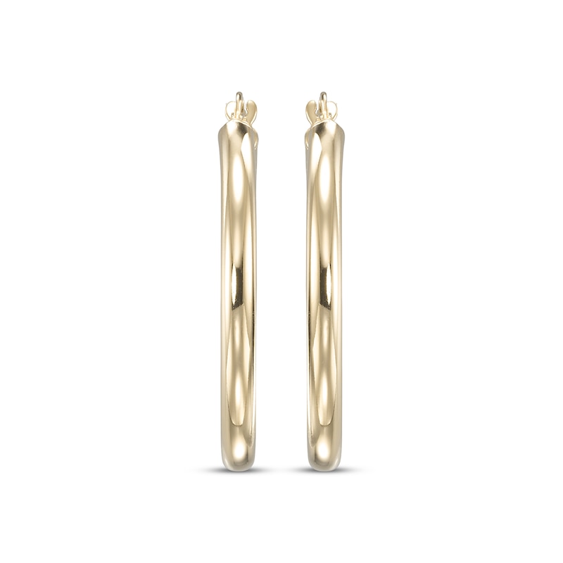 Main Image 2 of Hoop Earrings 24K Yellow Gold Vermeil Sterling Silver 31mm