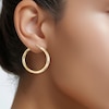 Thumbnail Image 3 of Hoop Earrings 24K Yellow Gold Vermeil Sterling Silver 31mm