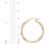 Thumbnail Image 4 of Hoop Earrings 24K Yellow Gold Vermeil Sterling Silver 31mm