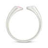 Thumbnail Image 3 of KAY Lab-Grown Diamonds Pink Enamel Heart Deconstructed Ring 1/15 ct tw Sterling Silver