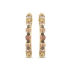 Thumbnail Image 2 of Le Vian Desert Diamonds Chocolate Ombré Diamond Hoop Earrings 1/3 ct tw 14K Honey Gold