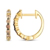 Thumbnail Image 3 of Le Vian Desert Diamonds Chocolate Ombré Diamond Hoop Earrings 1/3 ct tw 14K Honey Gold