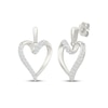 Thumbnail Image 1 of KAY Lab-Grown Diamonds Looping Heart Dangle Earrings 1/4 ct tw Sterling Silver