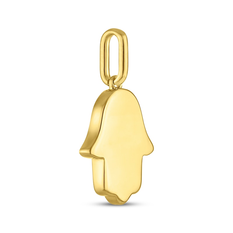Main Image 3 of STUDIO BY KAY Lab-Grown Diamond Hamsa Charm 1/10 ct tw 24K Yellow Gold Vermeil Sterling Silver