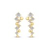 Thumbnail Image 2 of JOUJE Collection Lab-Grown Diamond & Bead Scatter Stud Earrings 1/4 ct tw 10K Yellow Gold