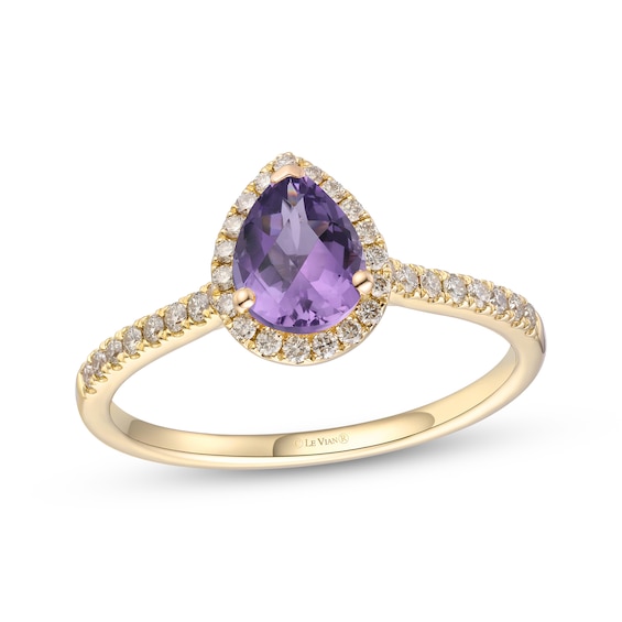 Le Vian Amethyst & Diamond Ring 1/3 ct tw 14K Honey Gold