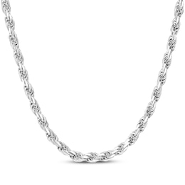 JAXXON Men's Collection 4.5mm Rope Chain Necklace Solid Stainless Steel 24"