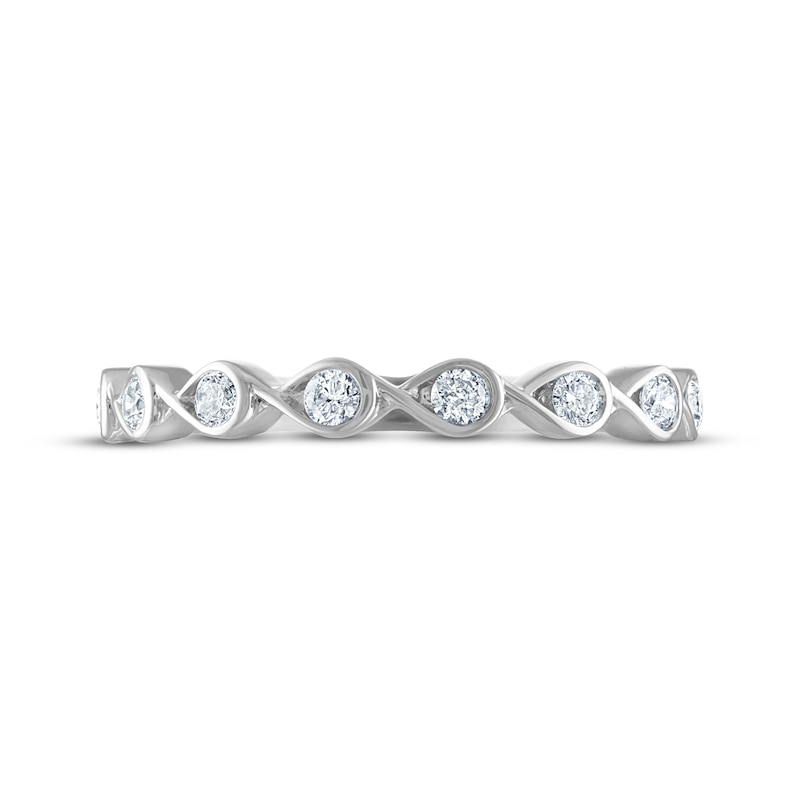 Every Moment Diamond Infinity Band 1/4 ct tw 14K White Gold