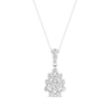 Thumbnail Image 0 of Lab-Created Diamonds by KAY Pear-Shaped Necklace 1 ct tw 14K White Gold 18"