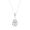 Thumbnail Image 1 of KAY Lab-Grown Diamonds Pear-Shaped Necklace 1 ct tw 14K White Gold 18&quot;