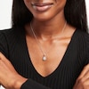Thumbnail Image 2 of KAY Lab-Grown Diamonds Pear-Shaped Necklace 1 ct tw 14K White Gold 18&quot;