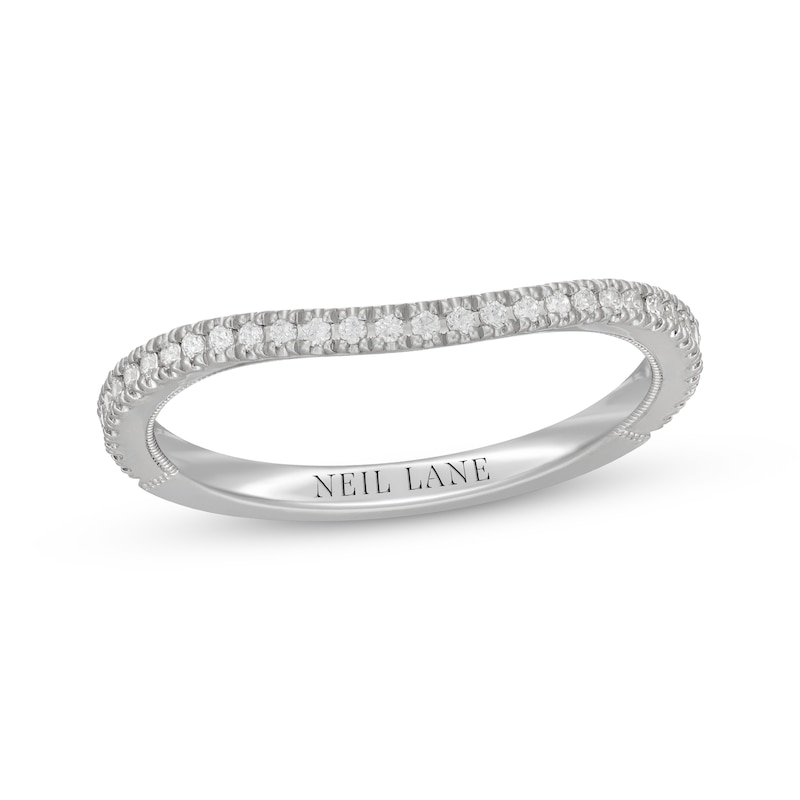 Neil Lane Diamond Contour Wedding Band 1/5 ct tw 14K White Gold