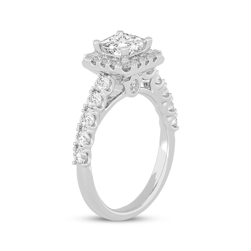 Main Image 2 of Now + Forever Lab-Grown Diamonds Princess-Cut Engagement Ring 2 ct tw 14K White Gold