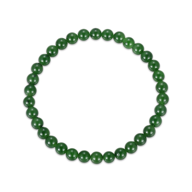 Jade Bead Stretch Bracelet