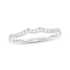Thumbnail Image 1 of Now + Forever Lab-Grown Diamonds Contour Wedding Band 1/6 ct tw 14K White Gold