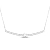 Thumbnail Image 1 of KAY Lab-Grown Diamonds Smile Necklace 1/2 ct tw 10K White Gold 18&quot;