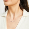 Thumbnail Image 2 of KAY Lab-Grown Diamonds Smile Necklace 1/2 ct tw 10K White Gold 18&quot;