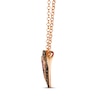 Thumbnail Image 2 of Godiva x Le Vian Ruby Heart Necklace 3/8 ct tw Diamonds 14K Strawberry Gold 19&quot;