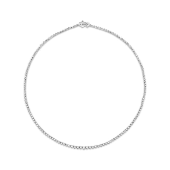 Diamond Riviera Necklace 4 ct tw 10K White Gold 17"