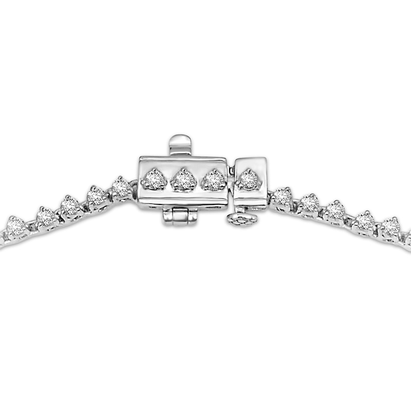 Main Image 3 of Diamond Riviera Necklace 4 ct tw 10K White Gold 17&quot;