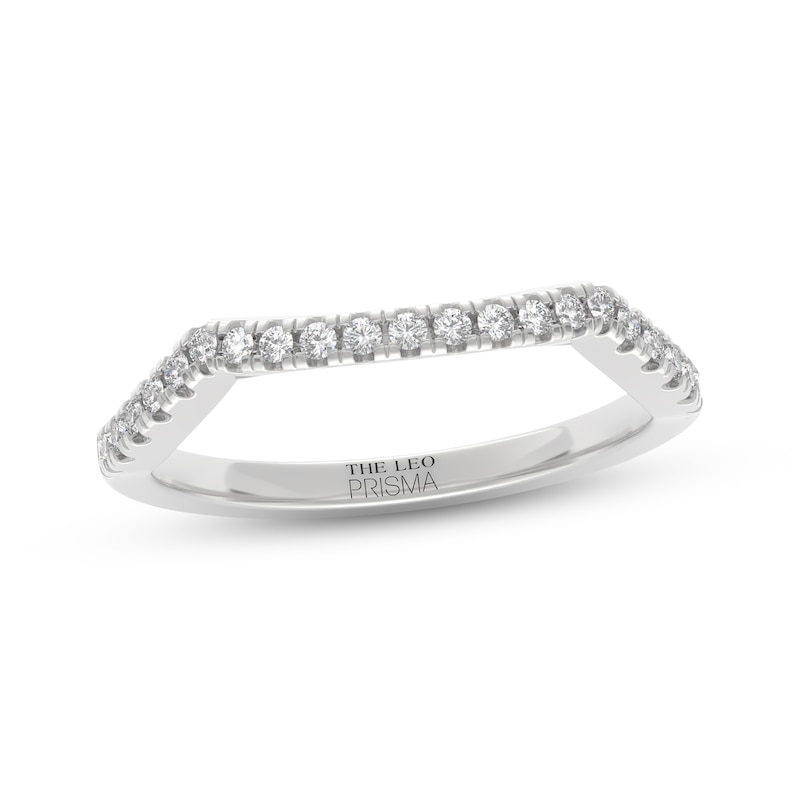 Main Image 7 of THE LEO Prisma Diamond Contour Wedding Band 1/5 ct tw 14K White Gold