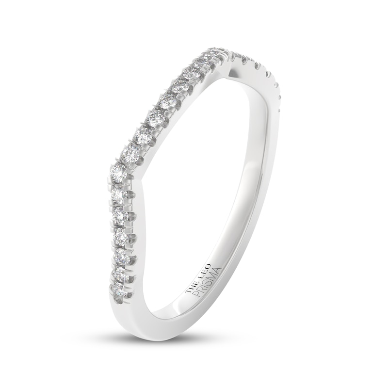 Main Image 8 of THE LEO Prisma Diamond Contour Wedding Band 1/5 ct tw 14K White Gold
