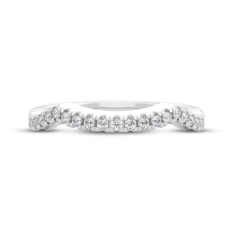 Main Image 9 of THE LEO Prisma Diamond Contour Wedding Band 1/5 ct tw 14K White Gold