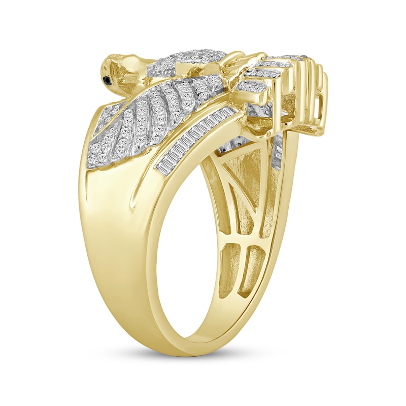 Main Image 2 of Men's Diamond Eagle Ring 3/4 ct tw 10K Yellow Gold