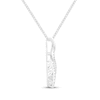 Thumbnail Image 1 of Unstoppable Love Lab-Created Diamond Twist Frame Necklace 1-1/4 ct tw 10K White Gold 19"