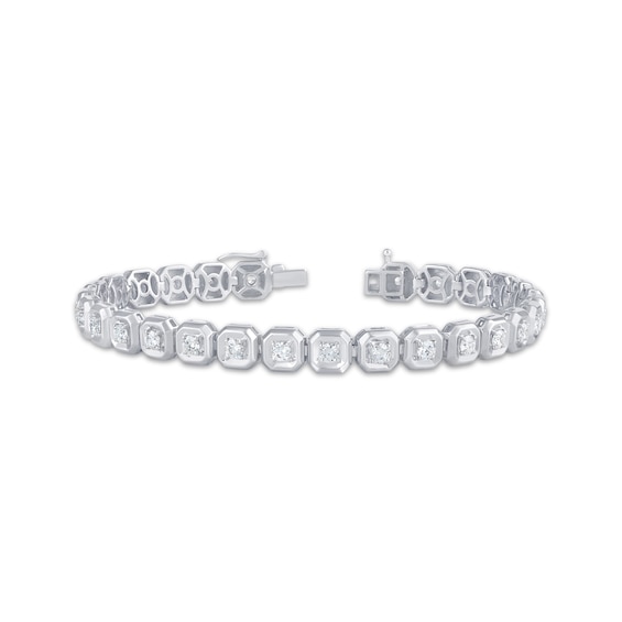 KAY Lab-Grown Diamonds Link Bracelet 4 ct tw 10K White Gold 8.5"