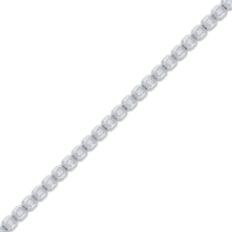 Main Image 2 of KAY Lab-Grown Diamonds Link Bracelet 4 ct tw 10K White Gold 8.5&quot;