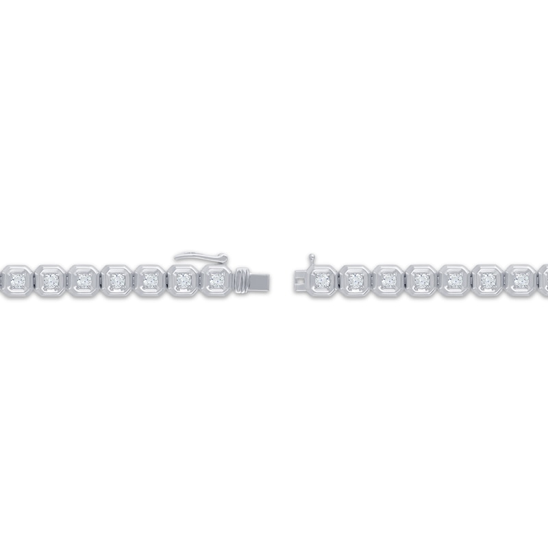 Main Image 3 of KAY Lab-Grown Diamonds Link Bracelet 4 ct tw 10K White Gold 8.5&quot;