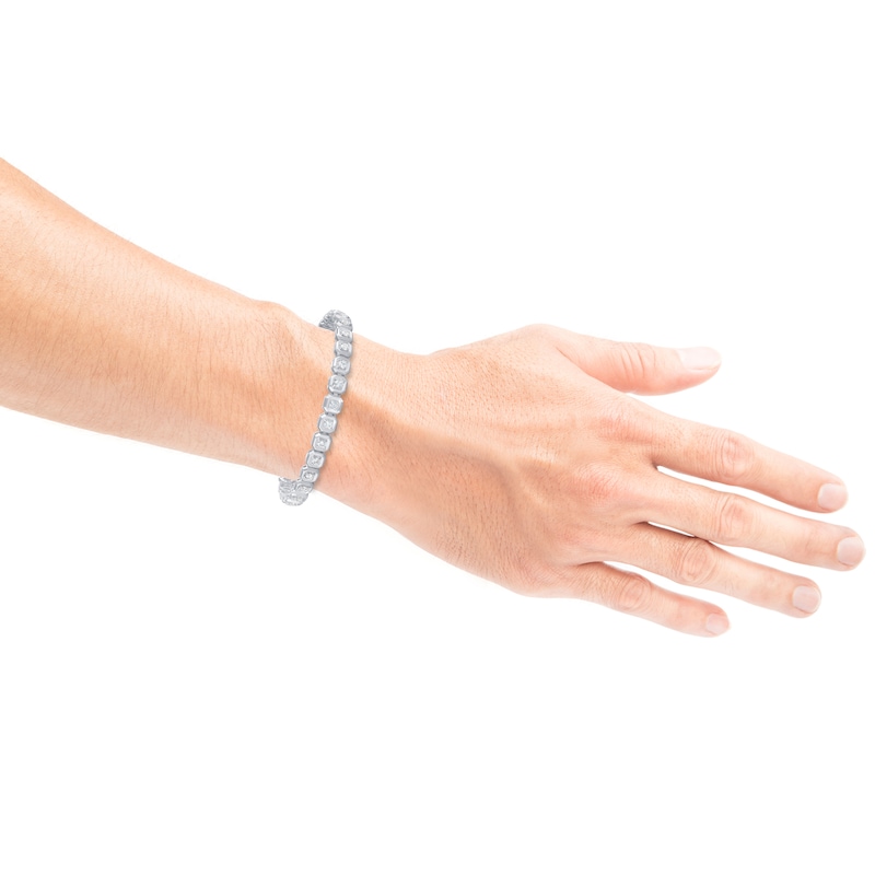 Main Image 4 of KAY Lab-Grown Diamonds Link Bracelet 4 ct tw 10K White Gold 8.5&quot;