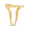 Thumbnail Image 2 of Beaded Wave Ring 10K Yellow Gold