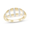 Thumbnail Image 1 of Diamond Multi-Row Dome Ring 1/6 ct tw 10K Yellow Gold